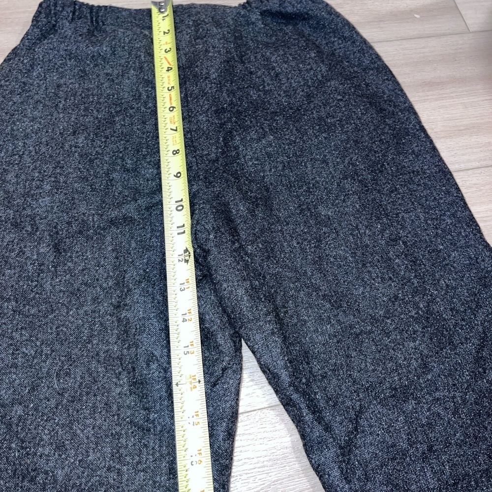 Aritzia Babaton Black Wool Blend Straight Leg Trousers Small Mid Rise Work Pants - Picture 5 of 12